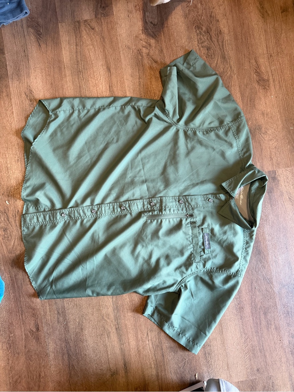 Eddie Bauer Green Outdoor Utility Shirt